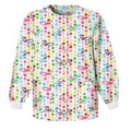 Scrub HQ Warm-Up Jacket - Butterfly Dots